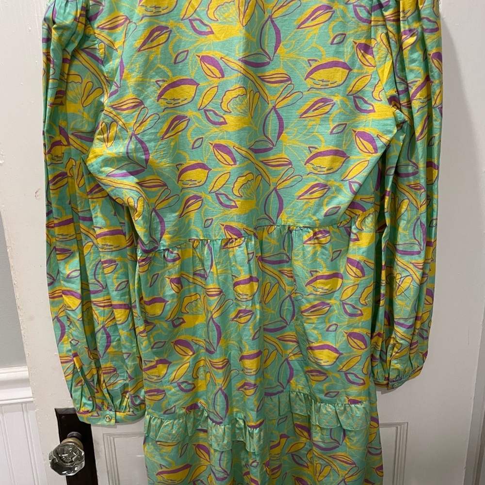 Britton Court XL  Green and Yellow Casual dress - Picture 5 of 5